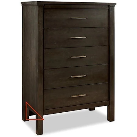 Transitional Solid Wood Drawer Chest